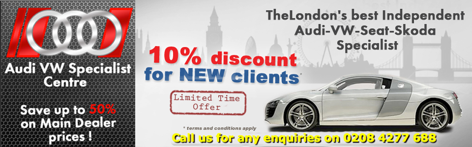 10 % off special offer of Audi Specialists in London